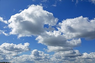 Clouds over the Schlei between Arnis and Lindaunis, Schleswig-Holstein, Germany, Europe