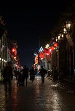 Night landscape, street, china