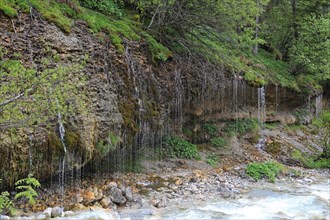 Triafn waterfall in Maria Alm am Steinernen Meer in Mitterpinzgau