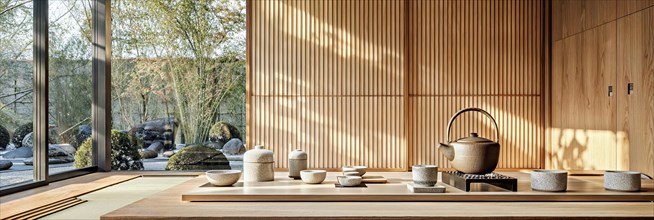 A modern, Zen-inspired reimagining of the traditional Japanese tea ceremony, presented in a