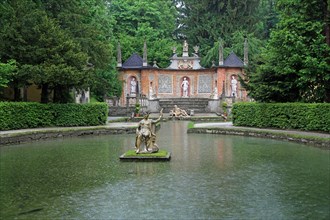 Hellbrunn Palace, Salzburg, Austria, trick fountains, Europe