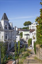 Villas in the Treppenviertel, residential building, Blankenese district, Hamburg, Germany, Europe