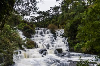 Beautiful view of Caracol Waterfall (Snail Waterfall), Canela- Rio Grande do Sul, Brazil, South