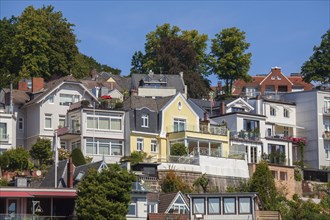 Villas in the Treppenviertel, residential building, Blankenese district, Hamburg, Germany, Europe