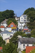 Villas in the Treppenviertel, residential building, Blankenese district, Hamburg, Germany, Europe