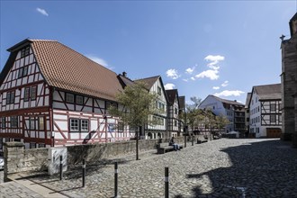 Half-timbered houses, Schmalkalden, Thuringia, Germany, Europe