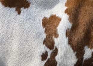 Brown and white cow texture