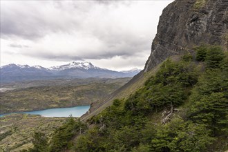 Hike to Toro lake lookout, Torres de Paine, Magallanes and Chilean Antarctica, Chile, South America