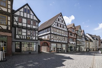Half-timbered houses, Schmalkalden, Thuringia, Germany, Europe