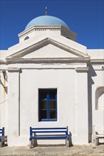 Traditional Greek Orthodox church, Mykonos Town, Mykonos Island, Greece, Europe