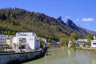 An der Salzach, Hallein, Tennengau, Land Salzburg, Austria, Europe