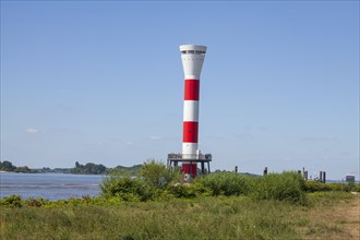 Lighthouse on the Elbe, Blankenese district, Hamburg, Germany, Europe