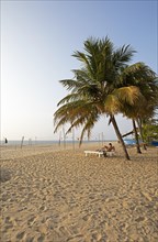 Evening atmosphere at Marari Beach, Mararikulam, Alappuzha district, Kerala, India, Asia