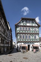 Half-timbered houses, Schmalkalden, Thuringia, Germany, Europe