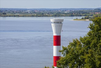 Lighthouse on the Elbe, Blankenese district, Hamburg, Germany, Europe