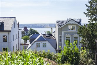 Villas in the Treppenviertel, residential building, Blankenese district, Hamburg, Germany, Europe