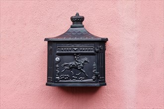 Letterbox on a house, Rhineland-Palatinate, Germany, Europe