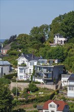 Villas in the Treppenviertel, residential building, Blankenese district, Hamburg, Germany, Europe