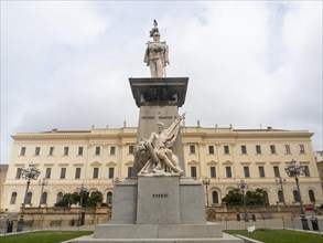 Monument to Vittorio Emanuele II, in front of the neoclassical Palazzo della Provincia, Piazza