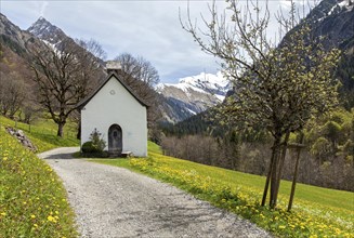 St Mary's Chapel in the historic mountain farming village of Gerstruben, Dietersbachtal, near