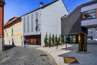 The town theatre, Kaufbeuern, Allgaeu, Swabia, Bavaria, Germany, Europe