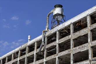 Detroit, Michigan, The abandoned Fisher Body 21 auto factory is being converted to Fisher 21 Lofts,