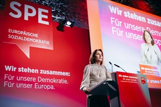 Katarina Barley, SPD lead candidate for the European elections, recorded at the Social Democratic