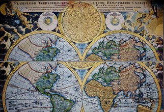 18th century, world map, museum