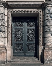 Historic gate at a building entrance, Unter den Linden, Berlin, Germany, Europe