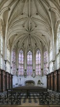 Abbey church Benedictine monastery Abbaye de Saint-Riquier, Somme department, Hauts-de-France