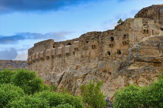 Rumkale roman fortress on the Euphrates River, Halfeti, Turkey, Asia