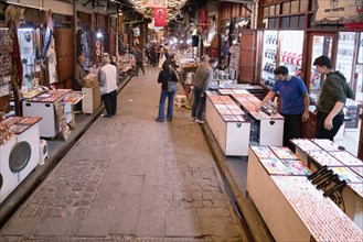 Market stalls in the Gaziantep bazaar, Turkey, Asia