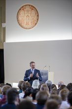 Christian Lindner (FDP), Federal Minister of Finance, speaking at the University of Heidelberg