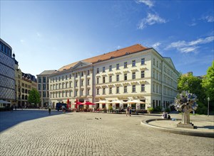 The Haus Grosser Blumenberg on Richard-Wagner-Platz, Leipzig, Saxony, Germany, Europe