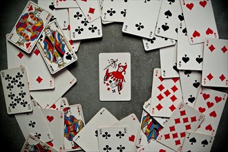Joker card, playing cards