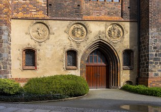 Detail photo, Nikolai Church in the Nikolai Quarter, Berlin, Germany, Europe