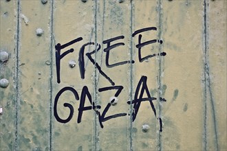 Free gaza, slogan, politics, political demonstration, freedom movement, international, Near East,