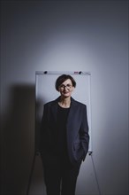 Bettina Stark-Watzinger (FDP), Federal Minister of Education and Research, poses for a photo in