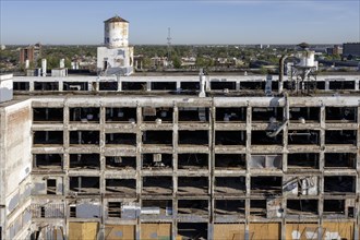 Detroit, Michigan, The abandoned Fisher Body 21 auto factory is being converted to Fisher 21 Lofts,