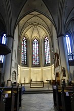 Sankt-Petri-Kirche, parish church, construction began in 1310, Moenckebergstrasse, Wide-angle view