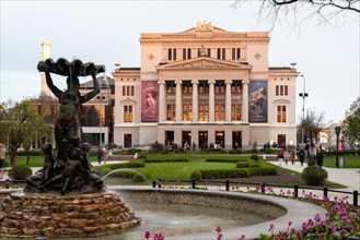 Latvian National Opera, built according to designs by architect Ludwig Bohnstedt in the