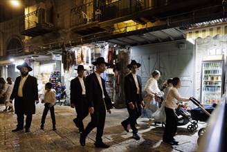 Orthodox Jews in the Old City of Jerusalem, Jerusalem, 23.04.2024