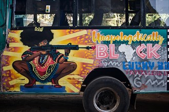 Matatu, public transport, deco, black, black woman, black power, nairobi, kenya