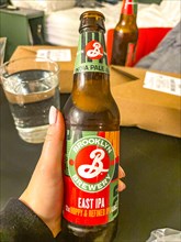 Bottle of India Pale Ale from Brooklyn Brewery, New York City
