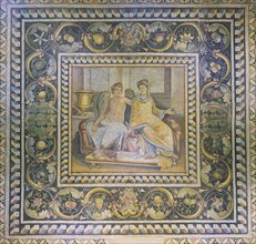 Eros and Psyche mosaic, Zeugma mosaic Museum, Gaziantep, Turkey, Asia