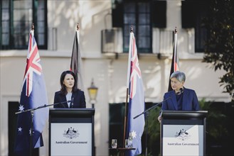(L-R) Annalena Baerbock (Alliance 90/The Greens), Federal Foreign Minister, and Penny Wong, Foreign