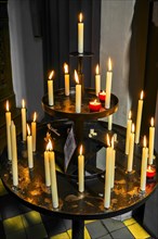 Sacrificial candles, Bavaria, Germany, Europe