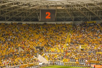 Gluecksgas-Stadion, Dynamo Dresden football stadium, Dresden, Saxony, Germany, Europe