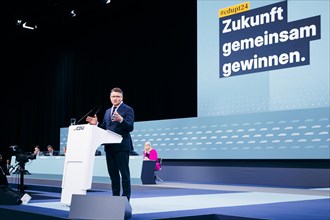Boris Rhein, Minister-President of Hesse, photographed at the CDU Germany 2024 party conference in