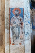 10th century Akdamar Armenian Church of the Holy Cross, Wall painting, Akdamar Island, Turkey, Asia